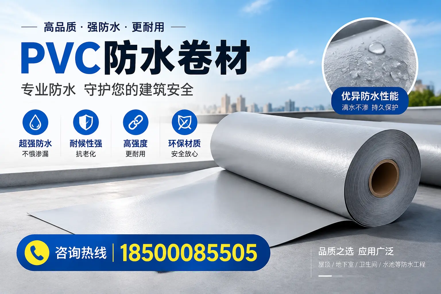 白沙地区pvc防水卷材的市场现状与发展趋势